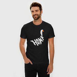 Футболка slim-fit Honk White Гусь Белый, цвет: черный — фото 2