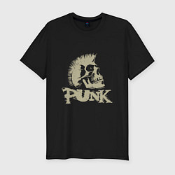 Футболка slim-fit Punk Skull, цвет: черный