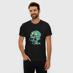 Футболка slim-fit Scary Zombie, цвет: черный — фото 2