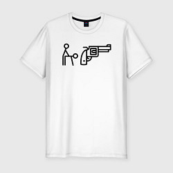 Футболка slim-fit Sex Pistols знаками, цвет: белый