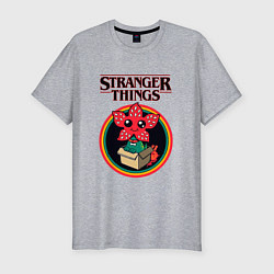 Футболка slim-fit STRANGER THINGS DEMO DOG, цвет: меланж