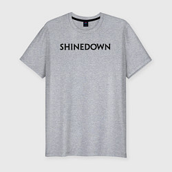Футболка slim-fit Shinedown лого, цвет: меланж