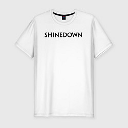 Мужская slim-футболка Shinedown лого