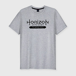 Футболка slim-fit Horizon forbidden west - logo, цвет: меланж