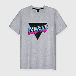 Футболка slim-fit Hakwins Stranger Things Retrowave Neon, цвет: меланж