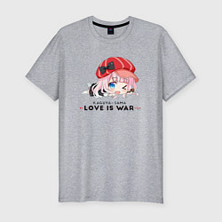 Футболка slim-fit Цубамэ Коясу Kaguya-sama: Love is War, цвет: меланж