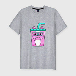 Футболка slim-fit CAT COCKTAIL, цвет: меланж