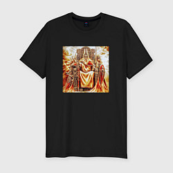 Мужская slim-футболка Верховный бог Сварог