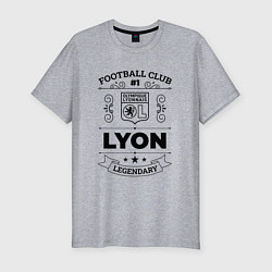 Футболка slim-fit Lyon: Football Club Number 1 Legendary, цвет: меланж