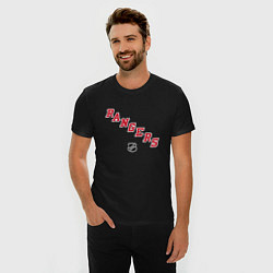 Футболка slim-fit New York Rangers NHL, цвет: черный — фото 2
