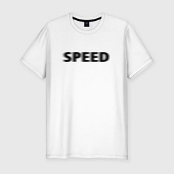 Футболка slim-fit Speed Скорость, цвет: белый