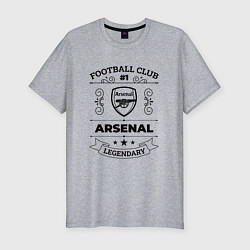 Мужская slim-футболка Arsenal: Football Club Number 1 Legendary