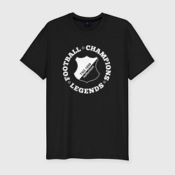 Мужская slim-футболка Символ Hoffenheim и надпись Football Legends and C