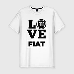 Футболка slim-fit Fiat Love Classic, цвет: белый