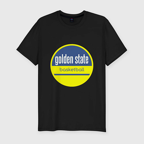 Мужская slim-футболка GS Basketball / Черный – фото 1