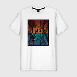 Футболка slim-fit Stranger Things Изнанка, цвет: белый