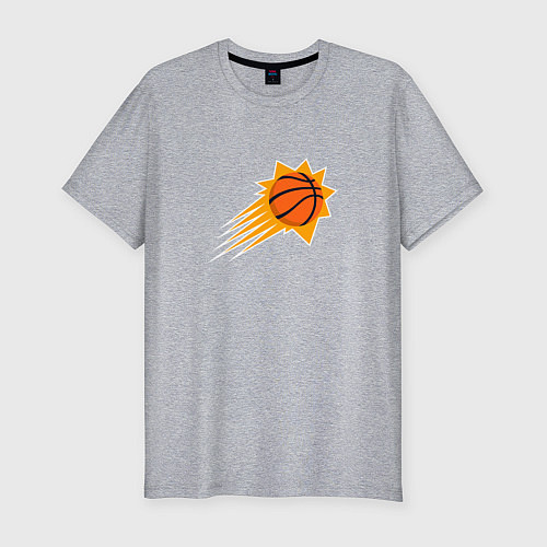 Мужская slim-футболка Финикс Санз NBA / Меланж – фото 1