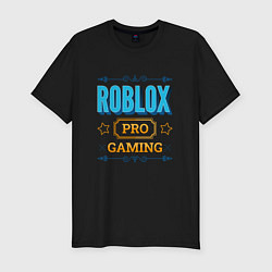Мужская slim-футболка Игра Roblox PRO Gaming