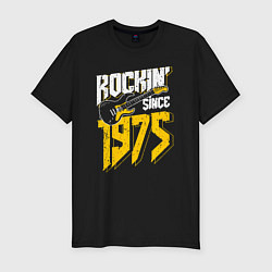 Мужская slim-футболка Рок с 1975 года