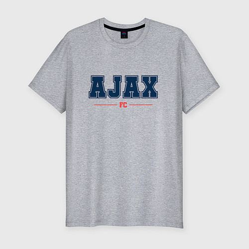 Мужская slim-футболка Ajax FC Classic / Меланж – фото 1