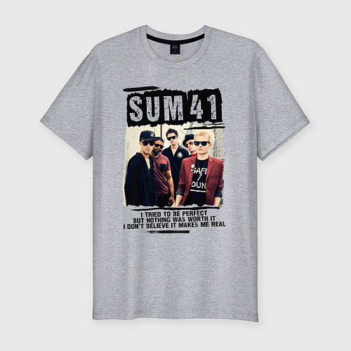 Мужская slim-футболка SUM 41 PIECES / Меланж – фото 1