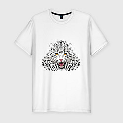 Футболка slim-fit WILD JAGUAR, цвет: белый