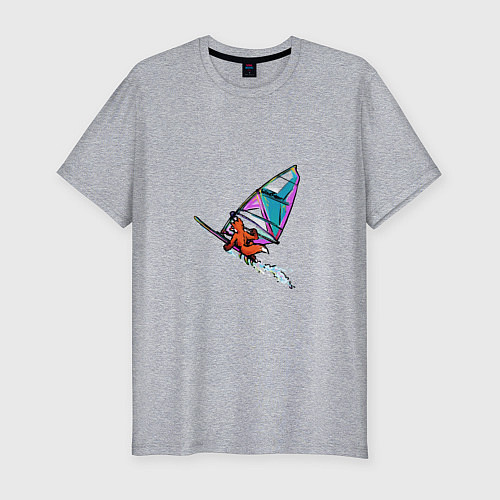 Мужская slim-футболка Windfoxer / Меланж – фото 1