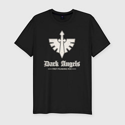 Мужская slim-футболка Темные ангелы лого винтаж