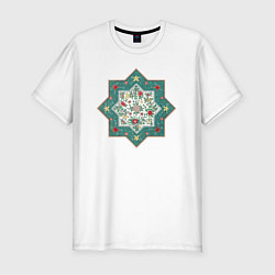 Мужская slim-футболка Chinese Ornament Китайский орнамент