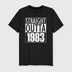 Футболка slim-fit Прямиком из 1983, цвет: черный