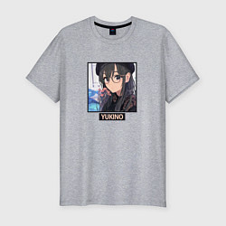 Футболка slim-fit Юкино в очках OreGairu, цвет: меланж