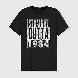 Футболка slim-fit Прямиком из 1984, цвет: черный