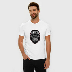 Футболка slim-fit GORILLA BIKER, цвет: белый — фото 2