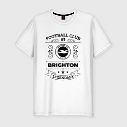 Футболка slim-fit Brighton: Football Club Number 1 Legendary, цвет: белый