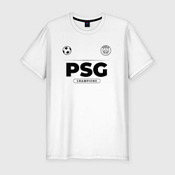 Мужская slim-футболка PSG Униформа Чемпионов