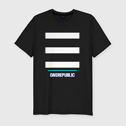 Мужская slim-футболка OneRepublic Glitch Rock