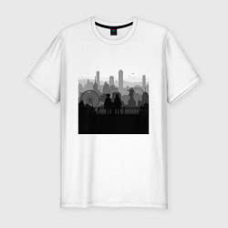 Мужская slim-футболка Вид города Екатеринбурга