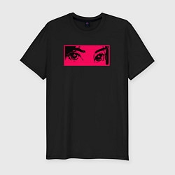 Мужская slim-футболка Anime Sad Eye