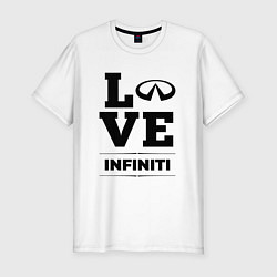 Футболка slim-fit Infiniti Love Classic, цвет: белый