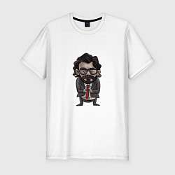 Мужская slim-футболка Professor Mind