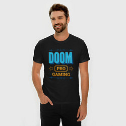 Футболка slim-fit Игра Doom pro gaming, цвет: черный — фото 2