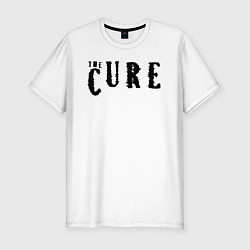 Мужская slim-футболка The Cure лого