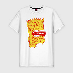 Мужская slim-футболка Bart Simpson - Summer