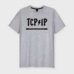 Футболка slim-fit TCPIP Connecting people since 1972, цвет: меланж