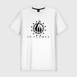 Футболка slim-fit In flames - rock, цвет: белый
