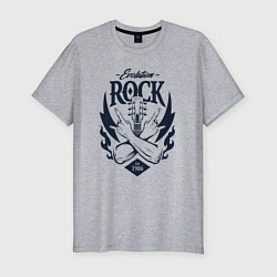 Мужская slim-футболка Rock evolution