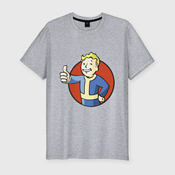 Футболка slim-fit Vault boy like, цвет: меланж