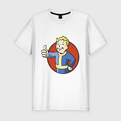 Футболка slim-fit Vault boy like, цвет: белый