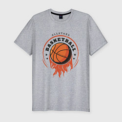 Футболка slim-fit Allstars Basketball, цвет: меланж