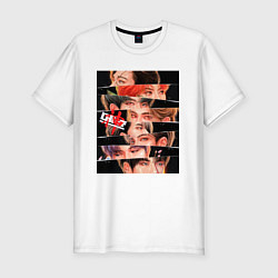 Футболка slim-fit Stray Kids eyes, цвет: белый